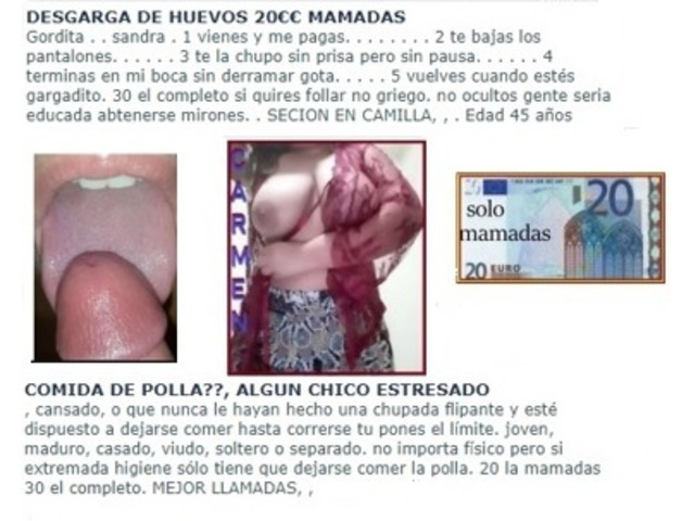 MAMADAS 20 EUROS SOLO MAMADAS